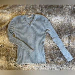 J Crew rib knit v neck sweater